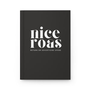 Nice ROAS tag, hardcover journal