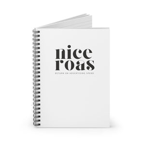 Nice ROAS tag, spiral notebook - ruled line