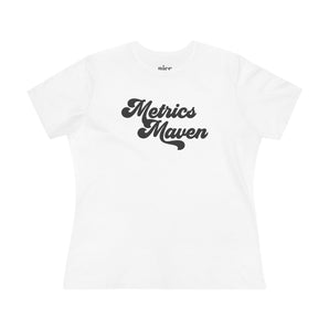 Metrics Maven retro, women's cotton tee