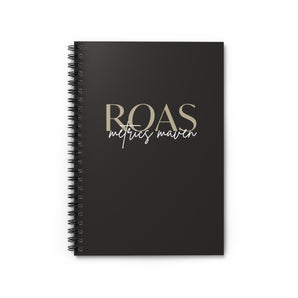 ROAS Metrics Maven, spiral notebook - ruled line