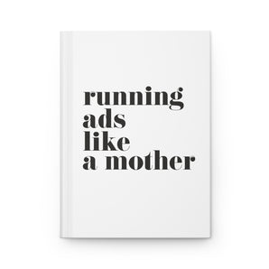 like a mother, white hardcover journal