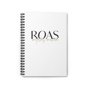 ROAS Metrics Maven, spiral notebook - ruled line