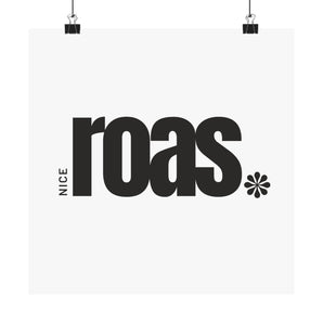 Nice ROAS bold poster