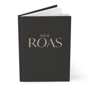 Nice ROAS, black hardcover journal