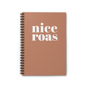 Nice ROAS, terracotta spiral notebook - ruled line