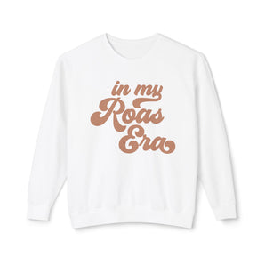 Roas Era, terracotta unisex lightweight crewneck sweatshirt