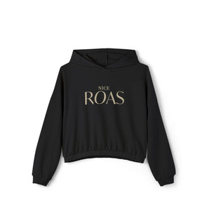 Nice ROAS, women's cinched bottom hoodie