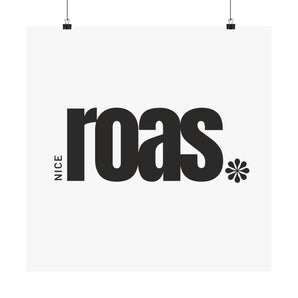 Nice ROAS bold poster