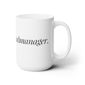 AdManager, title ceramic mug, 15oz