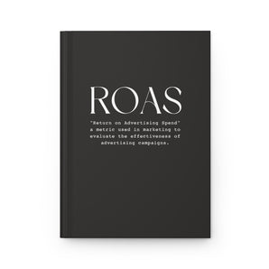 Nice ROAS definition, black hardcover journal