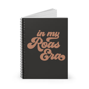 Roas Era, black spiral notebook - ruled line