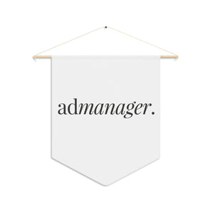 AdManager, title white pennant