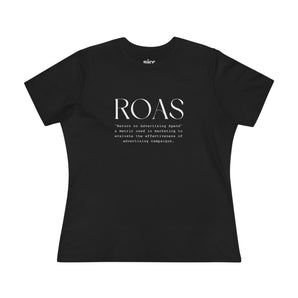 Nice ROAS definition, women's cotton tee