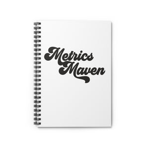 Metrics Maven retro, spiral notebook - ruled line