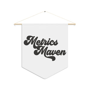 Metrics Maven retro, white pennant