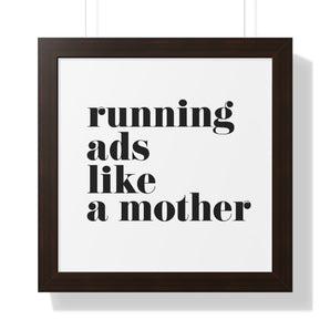 like a mother,  framed print