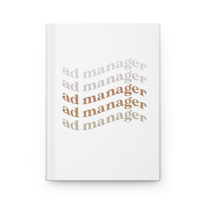 AdManager, curve hardcover journal