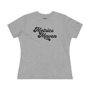 Metrics Maven retro, women's cotton tee