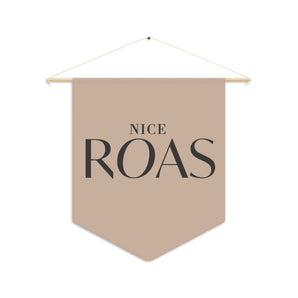 Nice ROAS tan pennant