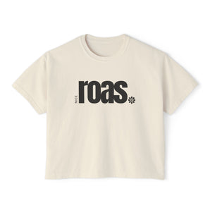 Nice ROAS bold, women's boxy tee