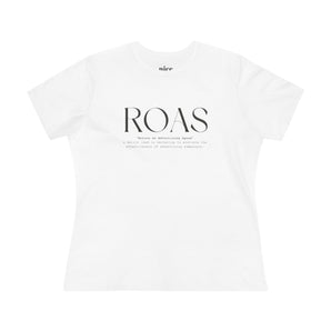 Nice ROAS definition, women's cotton tee