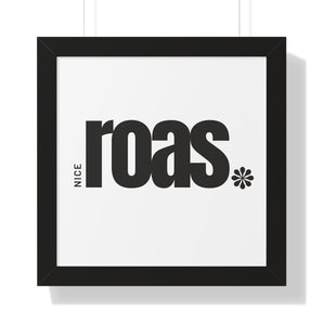 Nice ROAS bold, framed print