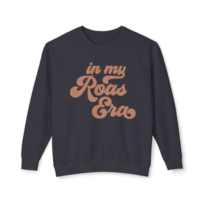 Roas Era, terracotta unisex lightweight crewneck sweatshirt