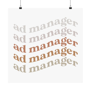 AdManager, curve poster