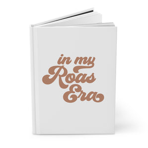 Roas Era, white hardcover journal