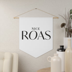 Nice ROAS white pennant