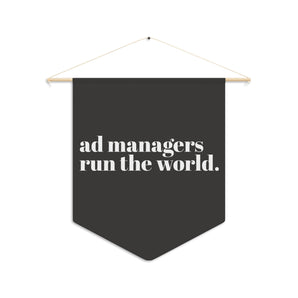 AdManager, run the world black pennant