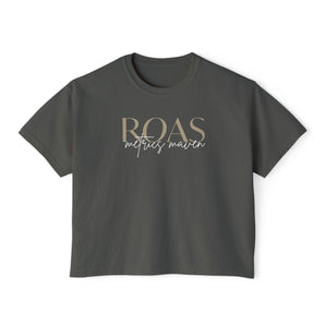 ROAS Metrics Maven, women's boxy tee