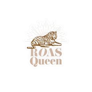 ROAS QUEEN tiger, kiss-cut vinyl decals