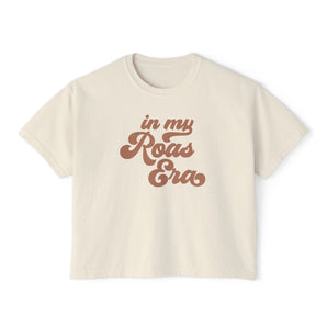 Roas Era, terracotta women's boxy tee