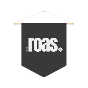 Nice ROAS bold, black pennant