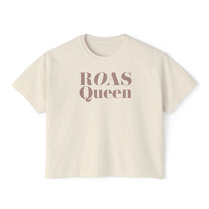 ROAS QUEEN, women's boxy tee