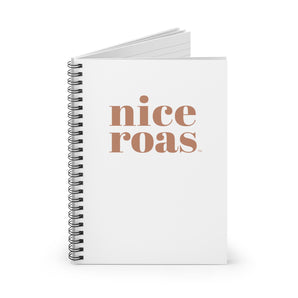 Nice ROAS  spiral notebook - ruled line