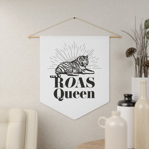 ROAS QUEEN tiger, white pennant