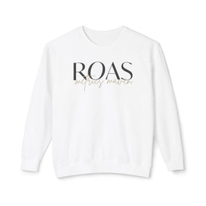 ROAS Metrics Maven,  unisex lightweight crewneck sweatshirt