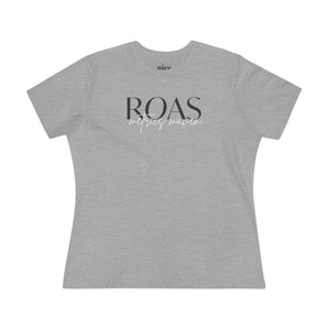 ROAS Metrics Maven, women's cotton tee