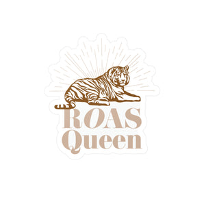 ROAS QUEEN tiger, kiss-cut vinyl decals