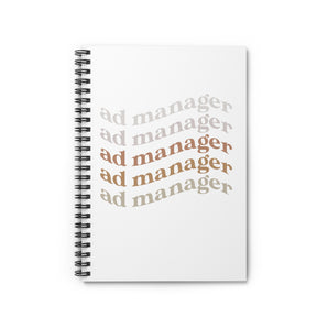 AdManager, curve spiral notebook - ruled line