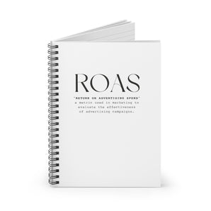 Nice ROAS definition, spiral notebook - ruled line