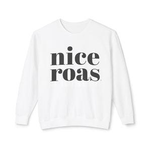 Nice ROAS, unisex lightweight crewneck sweatshirt