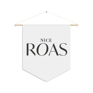 Nice ROAS white pennant