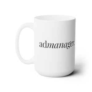 AdManager, title ceramic mug, 15oz