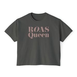 ROAS QUEEN, women's boxy tee