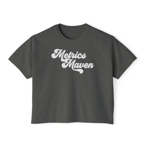 Metrics Maven retro, women's boxy tee