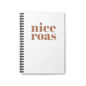 Nice ROAS  spiral notebook - ruled line