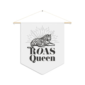 ROAS QUEEN tiger, white pennant